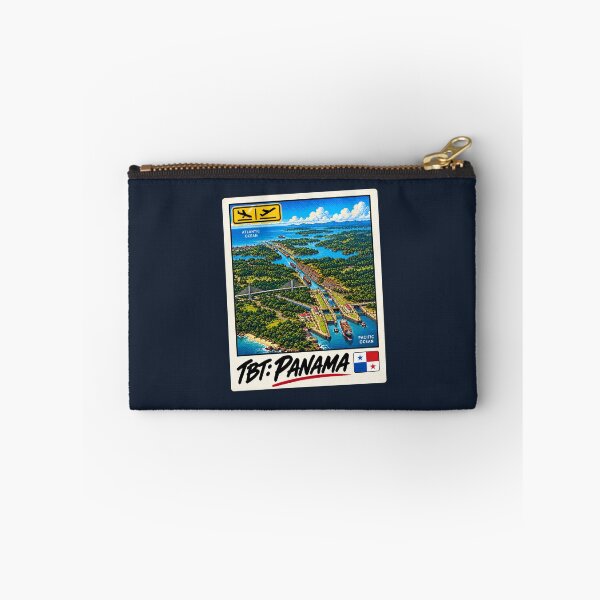 Item preview, TBT Panama Canal Aerial View Atlantic Pacific Vintage Travel Postcard designed and sold by ByJeffro.
