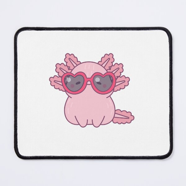 Item preview, Axolotl Heart Sunglasses Amphibian Lover Kawaii Pet designed and sold by SkeletonsDanger.