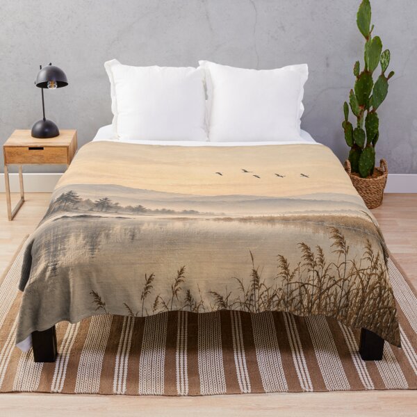 Artikelvorschau, Nordic Lake Sunset Landscape Art entworfen und verkauft von NordenPosters.