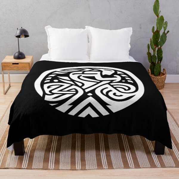 Item preview, Tribal Cycling Emblem White on Black designed and sold by RICAMTP.