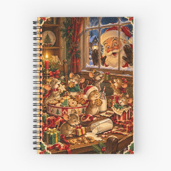 Item preview, Vintage Christmas Mouse Postcard | Santa Claus Holiday Illustration designed and sold by TheStephanieRome.
