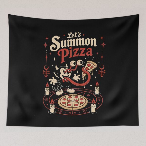 Item preview, Let's Summon Pizza Devil designed and sold by GhoulishGraphX.