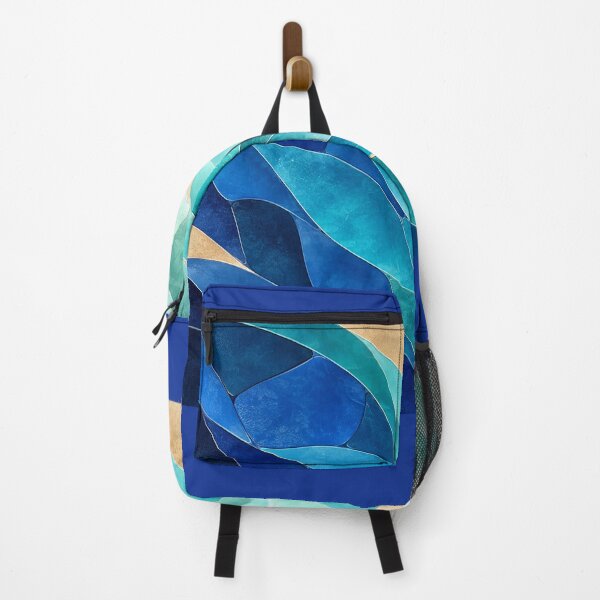 Item preview, Tidal Mosaic – Blue Turquoise Sea Glass Coastal Abstract designed and sold by astersgraphics.