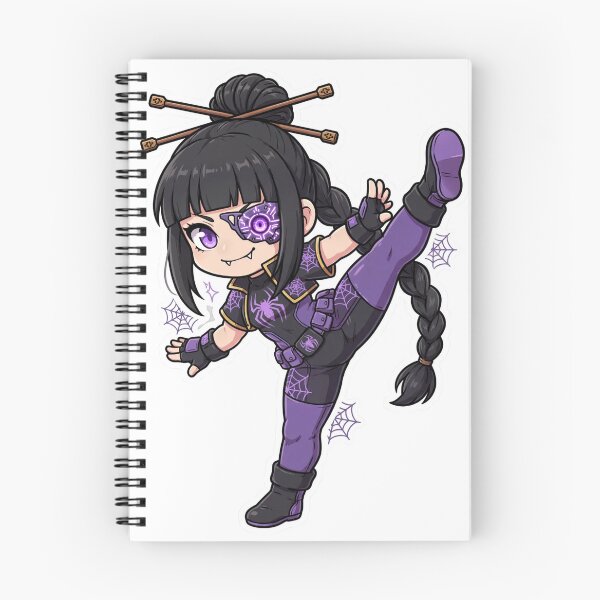 Item preview, Juri Classic Anime Chibi Sticker - Street Fighter Fan Art designed and sold by Lesley D.