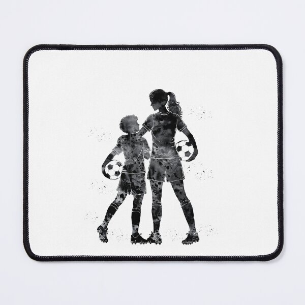 Item preview, Soccer Mom and Son Watercolor Art designed and sold by Liededrom..