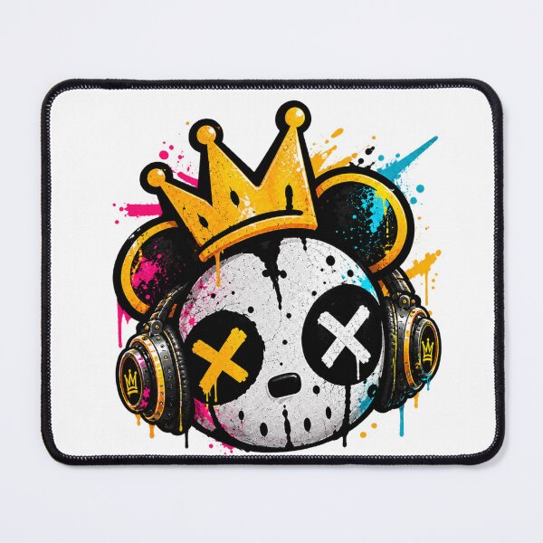 Item preview, Graffiti Skull King Neon Street Art - PLUSHIWORLD designed and sold by PLUSHIWORLDtm.