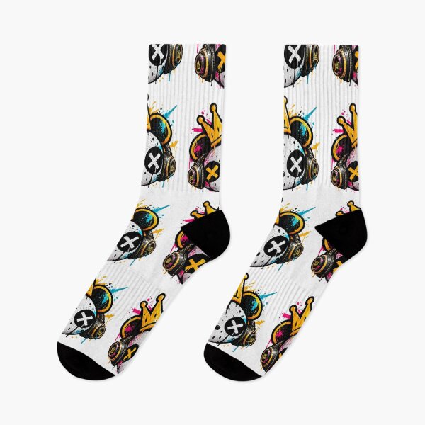 Item preview, Graffiti Skull King Neon Street Art - PLUSHIWORLD designed and sold by PLUSHIWORLDtm.