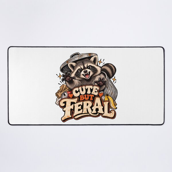 Item preview, Cute But Feral Funny Raccoon Trash Panda Humor designed and sold by Photo-Sphere101.