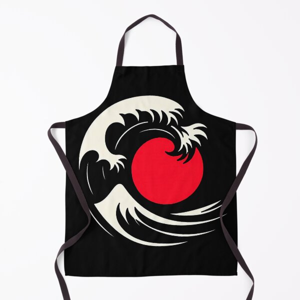 Item preview, Japanese Wave Red Sun Minimal Black designed and sold by RICAMTP.