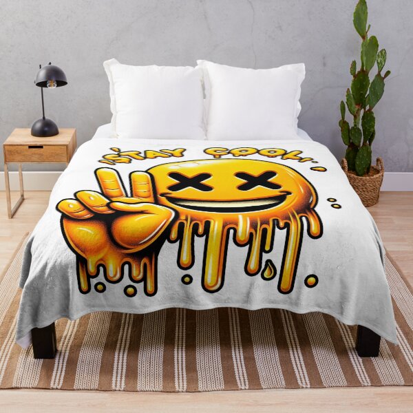 Item preview, Stay Cool Melting Smiley Face Peace Sign designed and sold by RICAMTP.