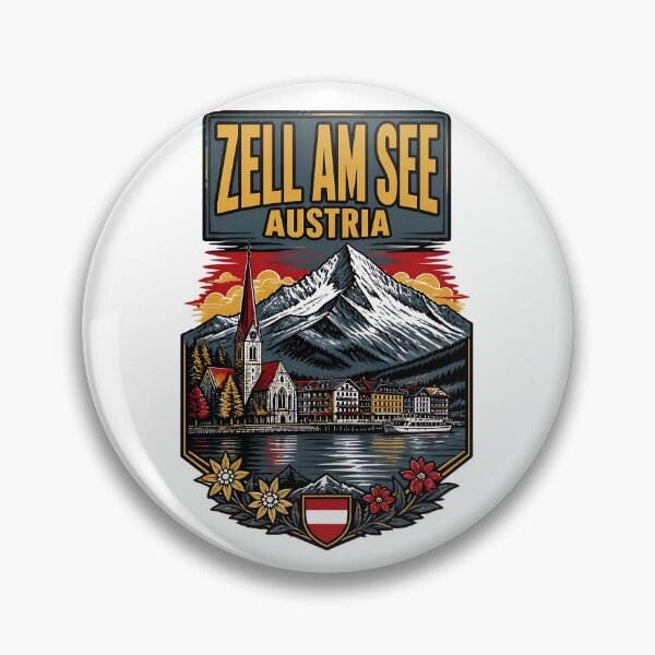 Item preview, Zell Am See Austria Vintage Travel Tourism designed and sold by TravelersGems.