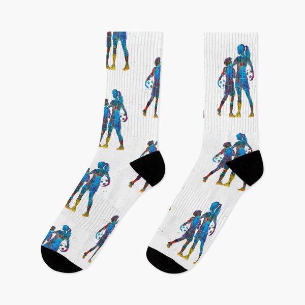 Item preview, Mother and Son Soccer Watercolor Art designed and sold by Liededrom..