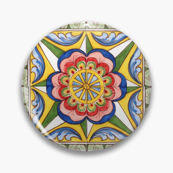Item preview, Carretto Siciliano Stella Floreale designed and sold by CEARceramics.