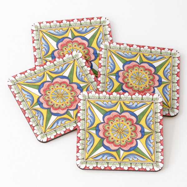 Item preview, Carretto Siciliano Stella Floreale designed and sold by CEARceramics.