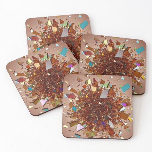 Item preview, Explosion of Shattered Amber Glass designed and sold by Marina Langer Wildlife Art..