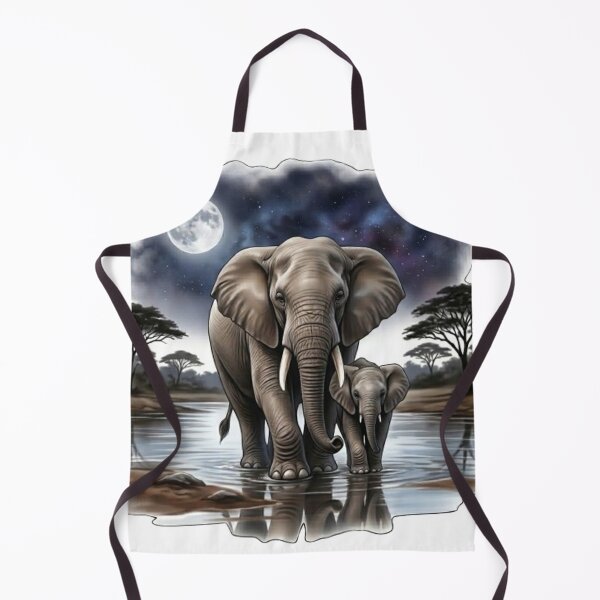 Item preview, A majestic elephant with her baby elephant. designed and sold by CHRIST5000.