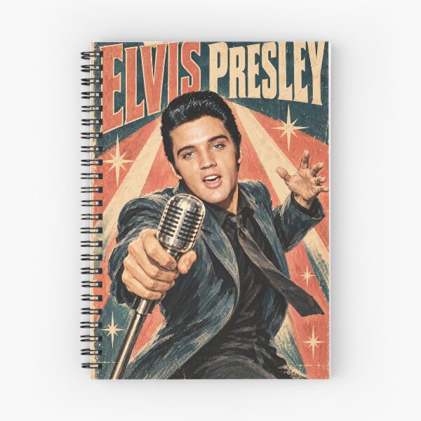 Item preview, Elvis Presley Vintage Microphone – Retro Starburst Poster designed and sold by ElvisVintagePosters.