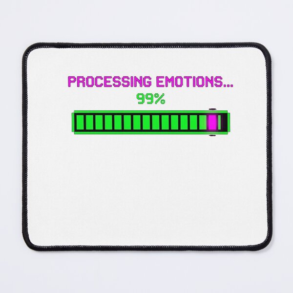Item preview, Processing Emotions 99% - Retro 8-Bit Pixel Art Loading Bar Gamer Humor designed and sold by jrzvibe.
