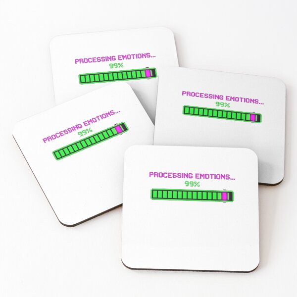Item preview, Processing Emotions 99% - Retro 8-Bit Pixel Art Loading Bar Gamer Humor designed and sold by jrzvibe.
