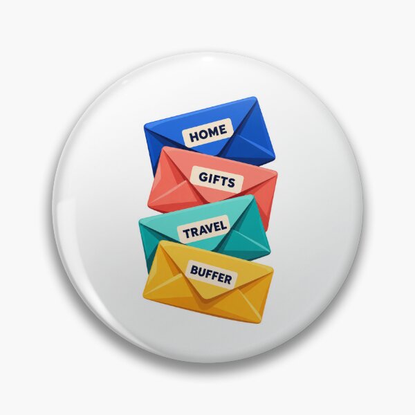 Item preview, Sinking Fund Stack – Colourful Budget Envelopes Savings Sticker designed and sold by astersgraphics.