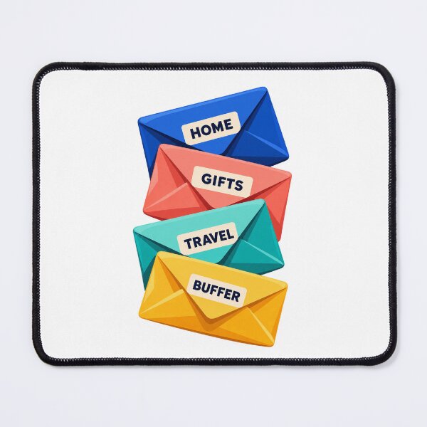 Item preview, Sinking Fund Stack – Colourful Budget Envelopes Savings Sticker designed and sold by astersgraphics.