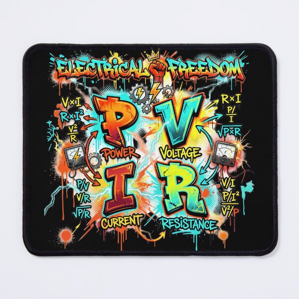 Item preview, Electrician Power Voltage Current Resistance Urban Art designed and sold by PrintivoraHub.