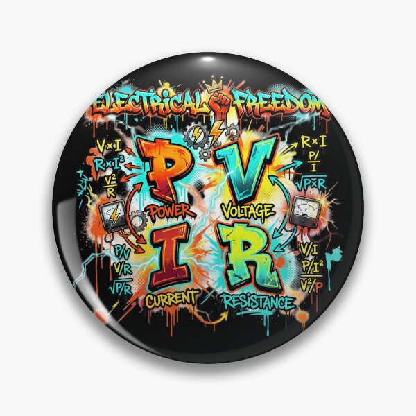 Item preview, Electrician Power Voltage Current Resistance Urban Art designed and sold by PrintivoraHub.