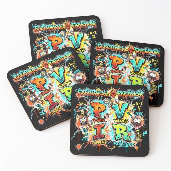 Item preview, Electrician Power Voltage Current Resistance Urban Art designed and sold by PrintivoraHub.