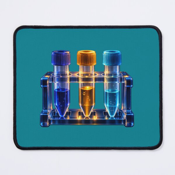 Item preview, Lab Bench After Hours – Glowing Specimen Tubes Science Lab Sticker designed and sold by astersgraphics.