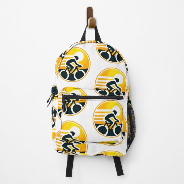 Item preview, Cycling Logo Yellow Circle Cyclist Silhouette designed and sold by RICAMTP.