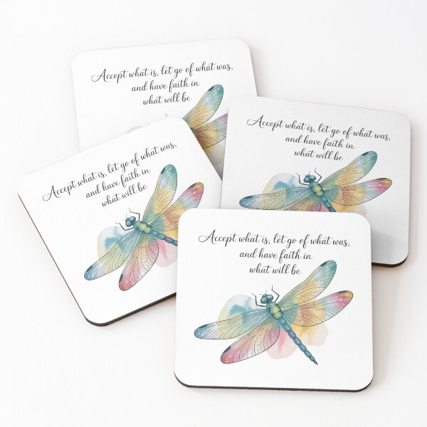 Item preview, Watercolor Dragonfly with Inspirational Quote designed and sold by Sed94.
