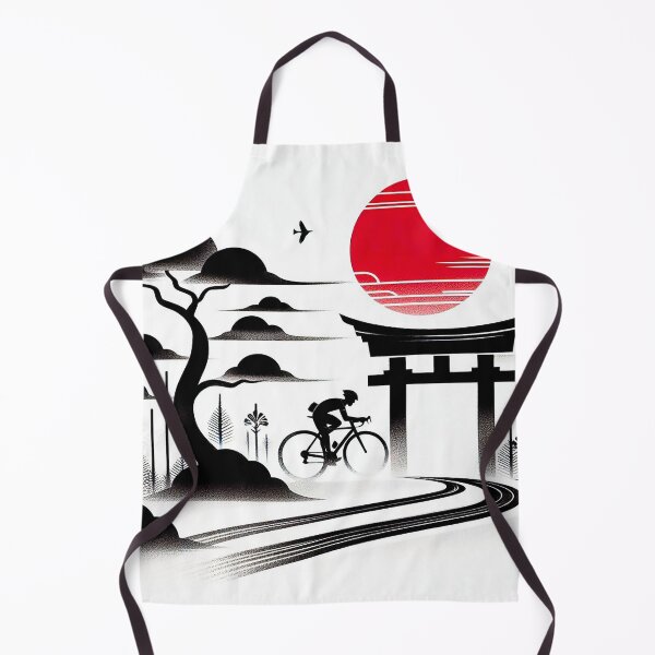 Item preview, Zen Garden Torii Gate Cyclist Japanese Style designed and sold by RICAMTP.