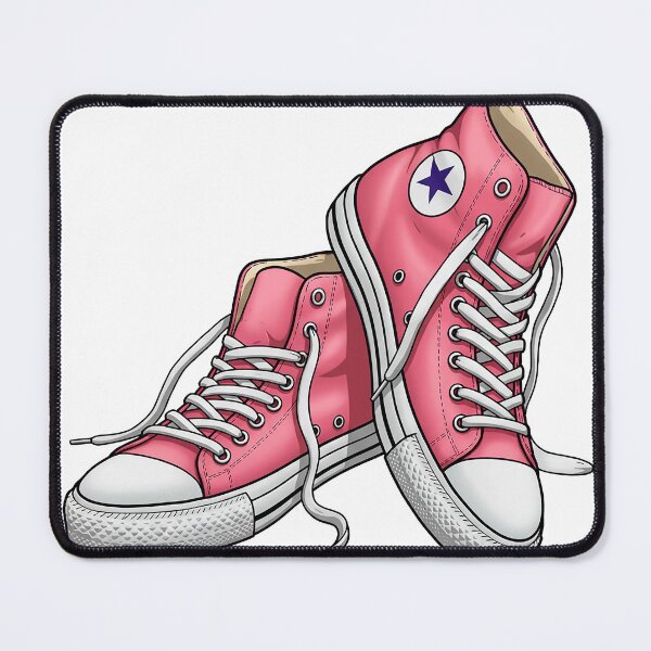 Item preview, Pink High Top Canvas Sneakers Illustration designed and sold by RICAMTP.
