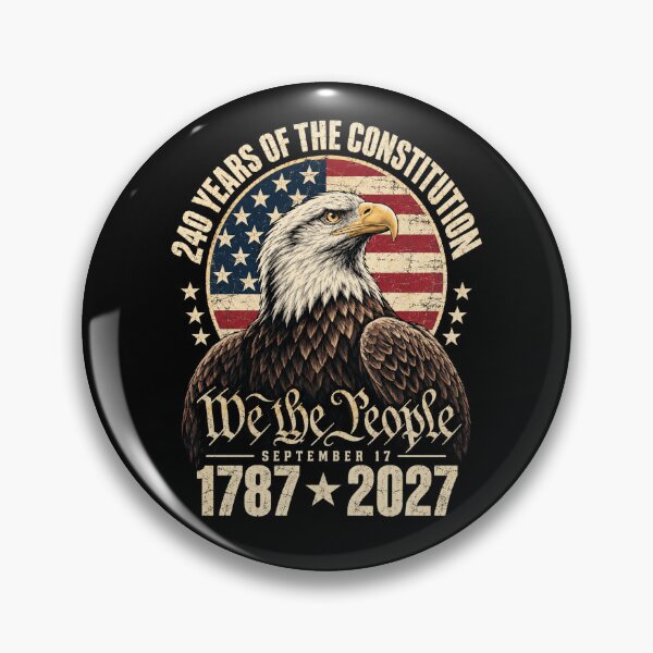 Item preview, 240 Years of the U.S. Constitution – Bald Eagle and Flag 2027 designed and sold by G350.