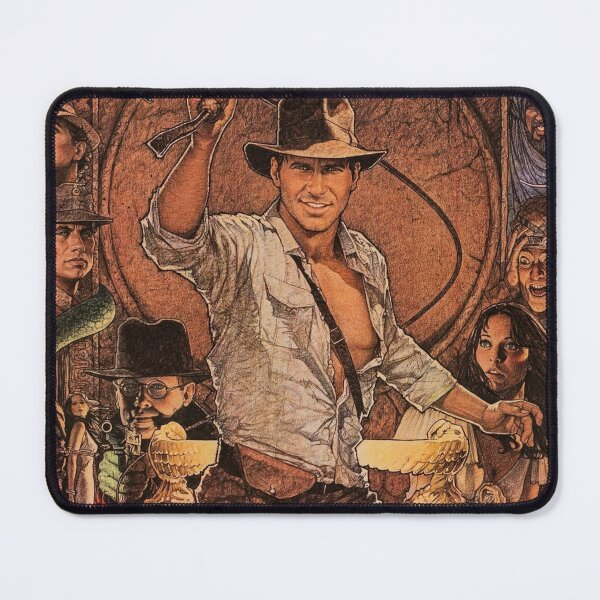 Item preview, Indiana Jones Raiders Of The Lost Ark Original Custom Vintage Movie Poster Wall Art Tee Design designed and sold by Cool Robot Bro..