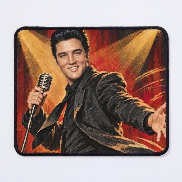 Item preview, Elvis Presley Live Stage – Vintage Spotlight Poster designed and sold by ElvisVintagePosters.