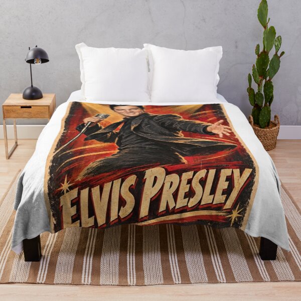 Item preview, Elvis Presley Live Stage – Vintage Spotlight Poster designed and sold by ElvisVintagePosters.