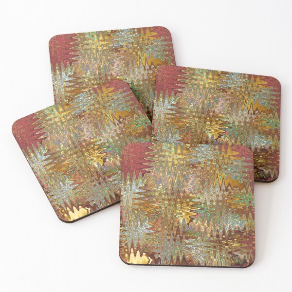 Item preview, Molten Gold and Cranberry Rainbow Ripples designed and sold by Kimberly Palmer.