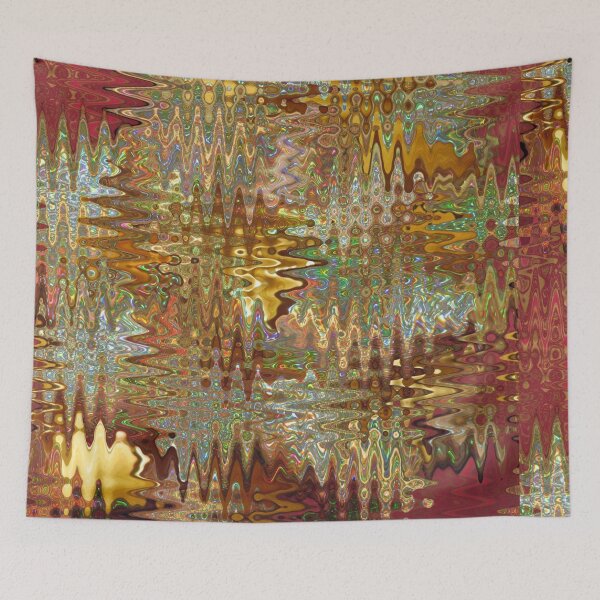 Item preview, Molten Gold and Cranberry Rainbow Ripples designed and sold by Kimberly Palmer.
