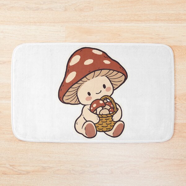 Item preview, Cute Mushroom Sprite Hugging Foraging Basket designed and sold by OuqCreations.