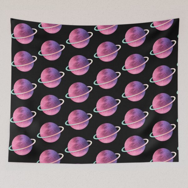 Item preview, Watercolor Purple Planet with Pastel Rings designed and sold by -KRAFTWERK.