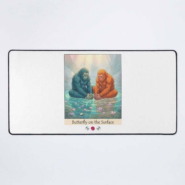 Item preview, Butterfly on the Surface | Bigfoot Butterfly Pose Mindfulness & Yoga Art designed and sold by Whimsy Trail Co.