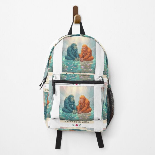 Item preview, Butterfly on the Surface | Bigfoot Butterfly Pose Mindfulness & Yoga Art designed and sold by Whimsy Trail Co.