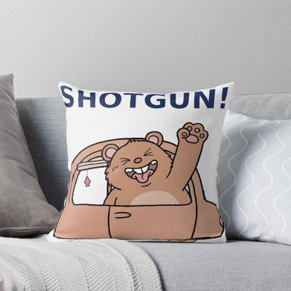 Item preview, Shotgun Funny Bear Sticker — Road Trip Bear Cub Car Decal designed and sold by ryleemaxwell.