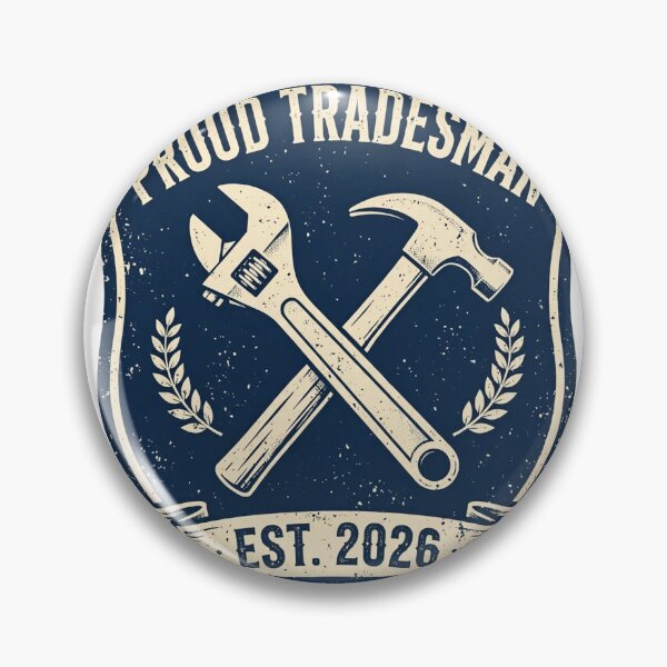 Item preview, Proud Tradesman - Workwear Crest designed and sold by Sentient Cyborg Solutions.
