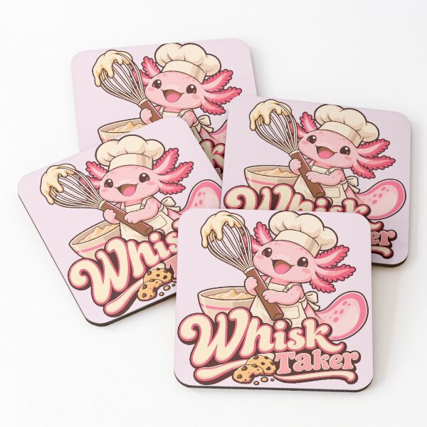 Item preview, Whisk Taker – Cute Axolotl Baker Baking Design designed and sold by HH Design House.
