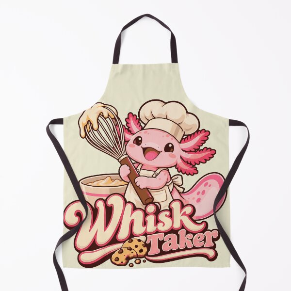 Item preview, Whisk Taker – Cute Axolotl Baker Baking Design designed and sold by HH Design House.