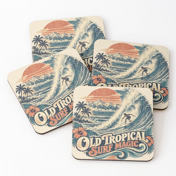 Item preview, Old Tropical Surf Magic – Vintage Wave Rider designed and sold by Plus91BIRD.
