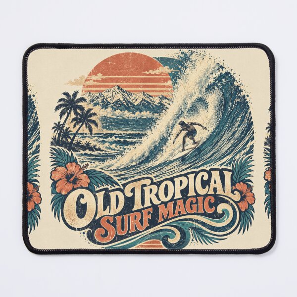 Item preview, Old Tropical Surf Magic – Vintage Wave Rider designed and sold by Plus91BIRD.