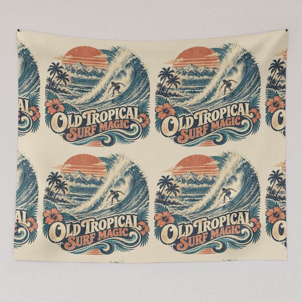 Item preview, Old Tropical Surf Magic – Vintage Wave Rider designed and sold by Plus91BIRD.